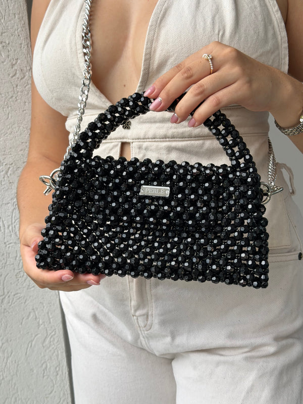 Bag Dakota - Bolso de perlas negro