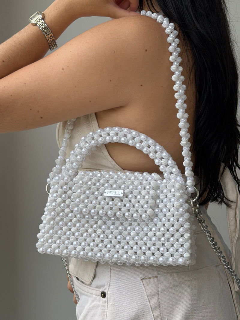 Bag Iconic - Bolso de perlas mixta